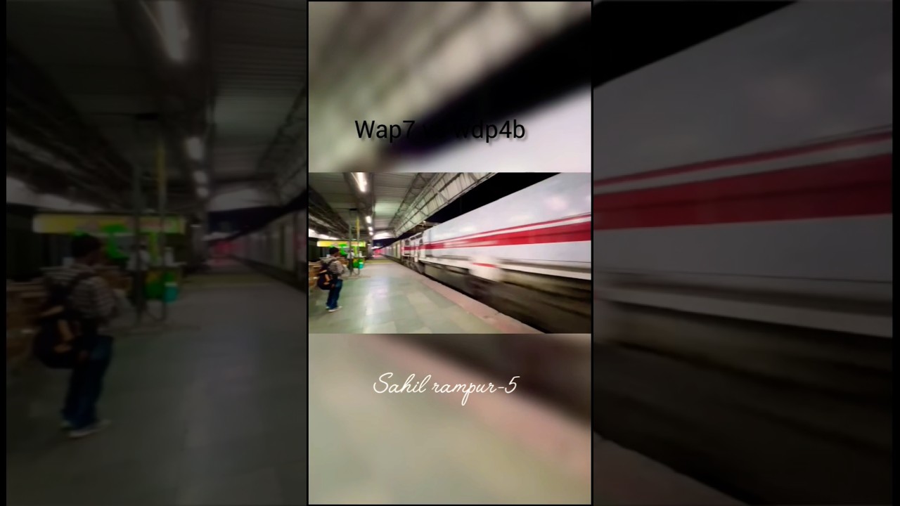 Wap7 vs wdp4b on full race 😈#shorts #short #wap7 #wdp4b #train #railway #youtubeshorts