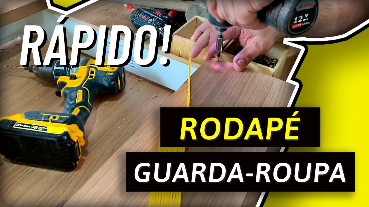Como fazer RODAPÉ de GUARDA ROUPA - Montagem no Sítio #02 | Marcenaria