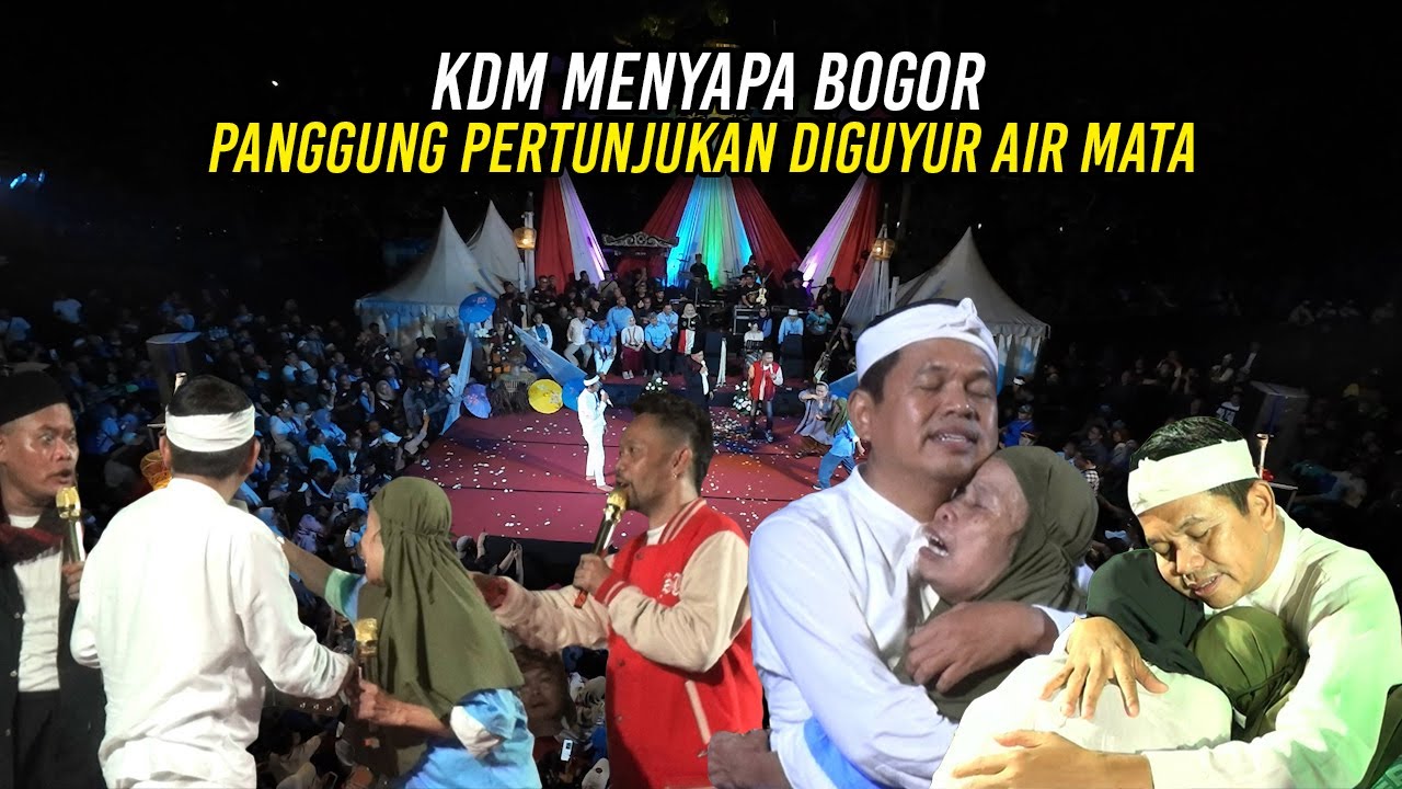 KDM MENYAPA BOGOR | PANGGUNG PERTUNJUKAN DIGUYUR AIR MATA