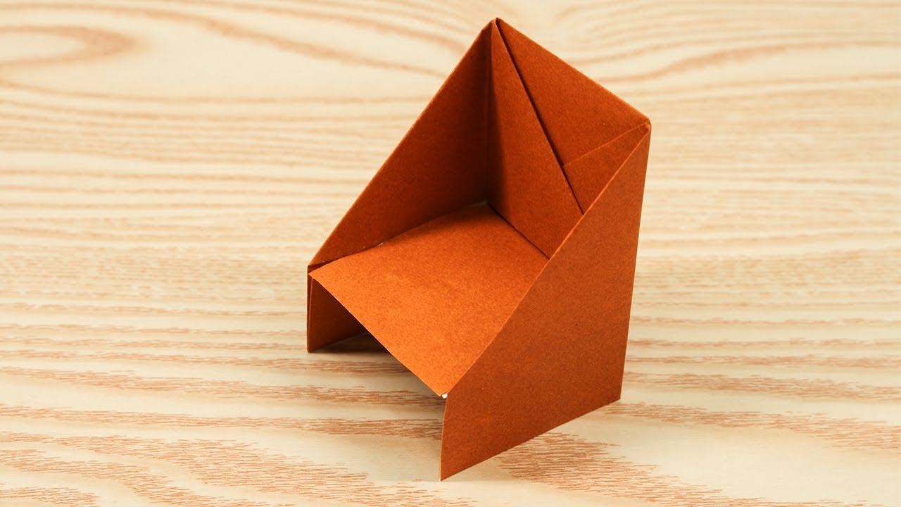 Easy Origami Chair - How to Make Chair Step by Step