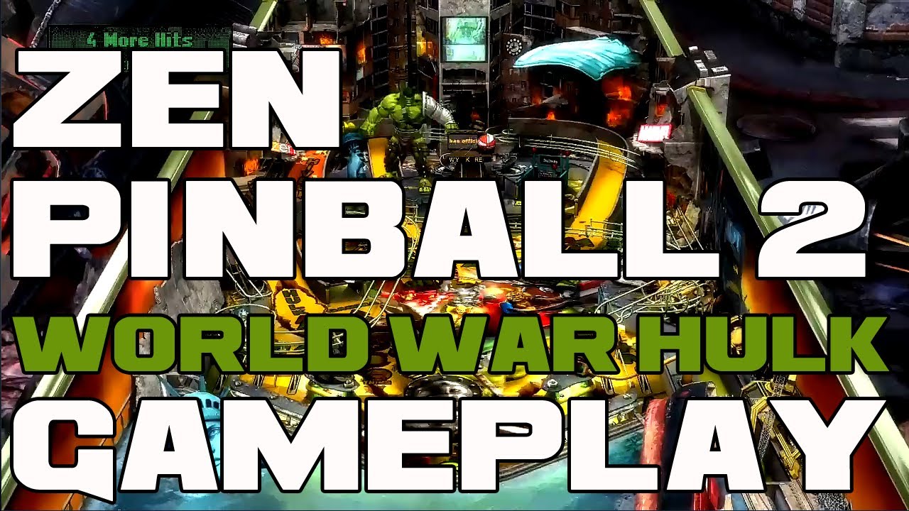 Zen Pinball 2 World War Hulk PS4 Gameplay
