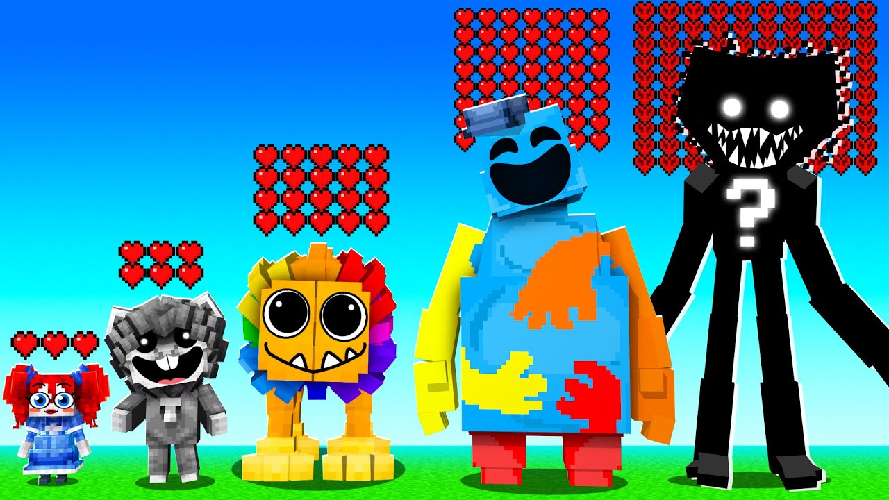 &iquest;Qu&eacute; Personaje DE POPPY PLAYTIME 4 Tiene MAS VIDA? 😨 MINECRAFT