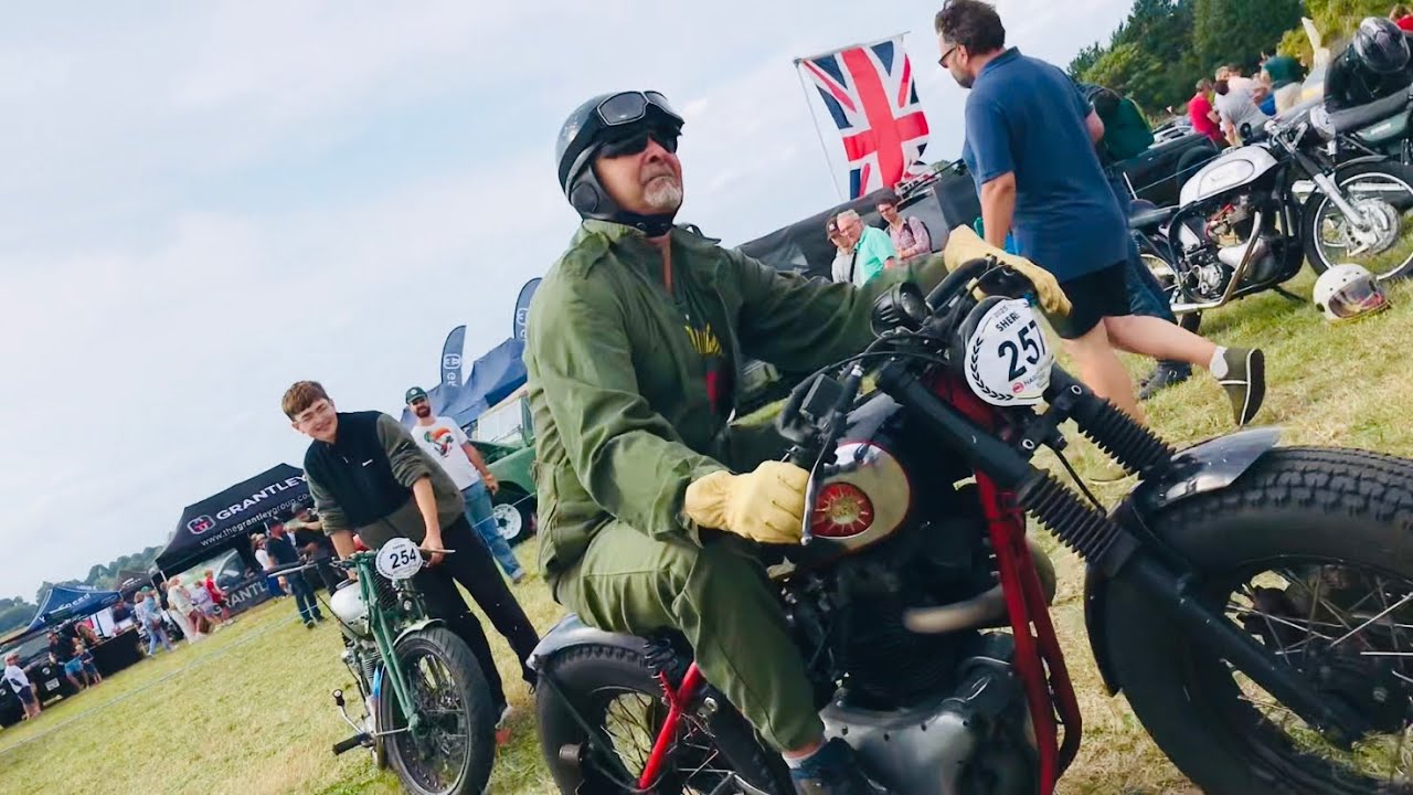 SHERE HILL CLIMB Those Magnificent Men on their Shining Machines AMAZING MOTORCYCLES & some cars too