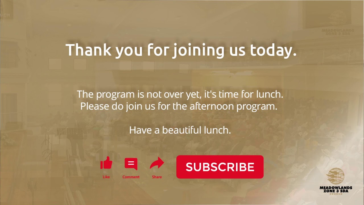 Meadowlands Zone 3 SDA Church Live Stream - 29 November 2025