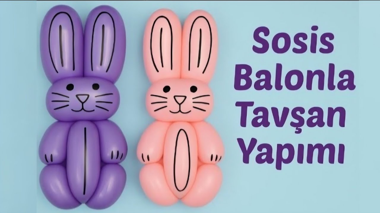 Изготовление воздушного кролика из колбасы. Формы воздушных шаров #balloon #diy #discover #viral