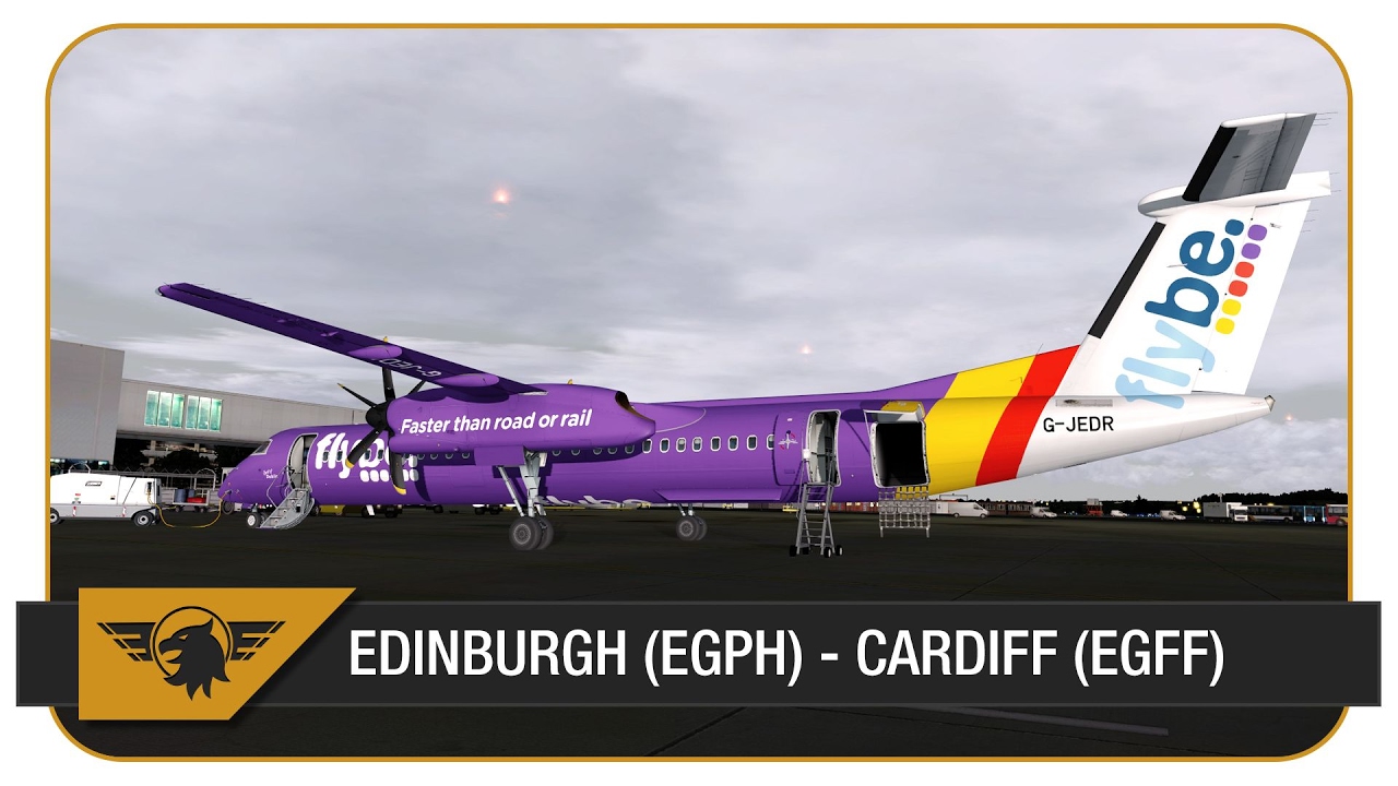 [P3D] LOW VISIBILITY! Dash 8 Shared Cockpit | Flybe | Edinburgh (EGPH) - Cardiff (EGFF) | Part 2