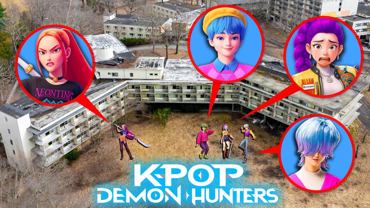 DRONE FOUND KPOP DEMON HUNTERS RUMI AT SCHOOL AT 3 AM!!
