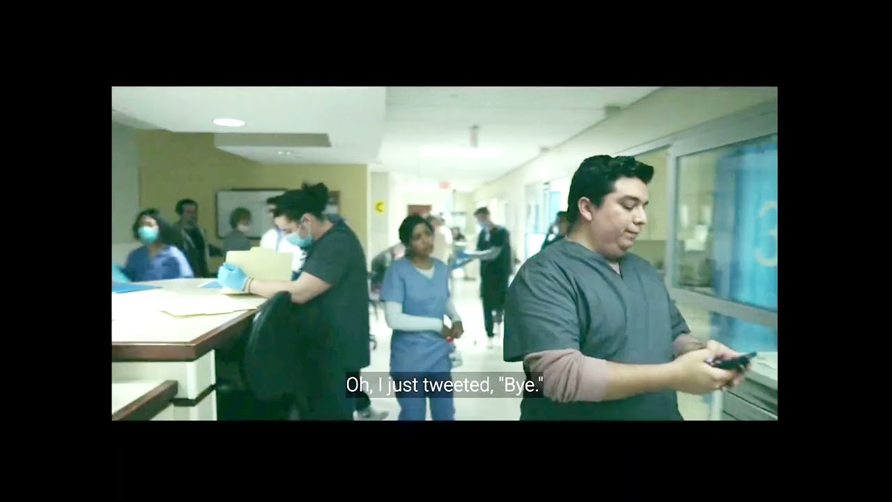 Station Eleven - Hospital Scene - Sign of things to come and hospital staffs one last call warning