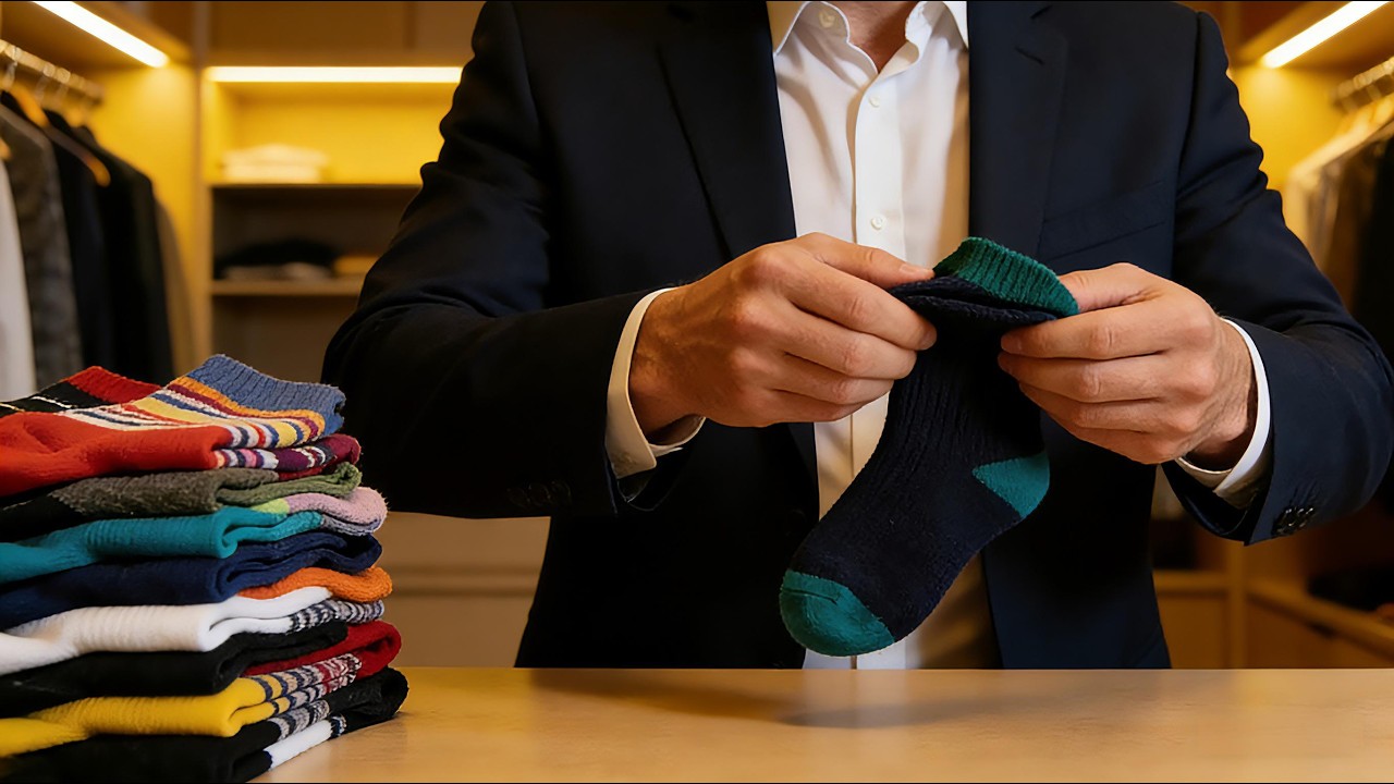 Super practical! Learn how to fold socks for neat and space-saving storage. Follow me!