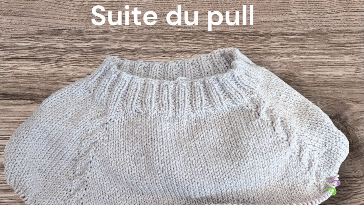 Suite du pull raglan comment séparer les manches
