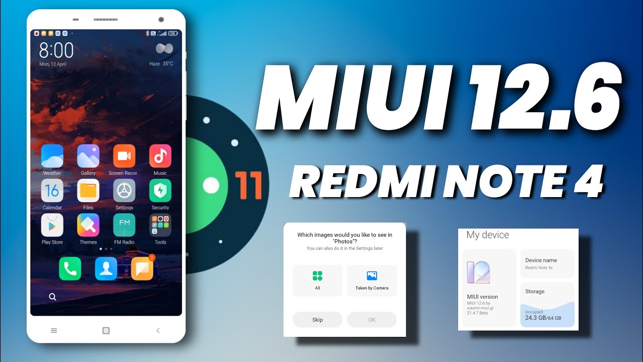 Android 11 MIUI 12.6 for Redmi Note 4 Review, All New features for Redmi Note 4