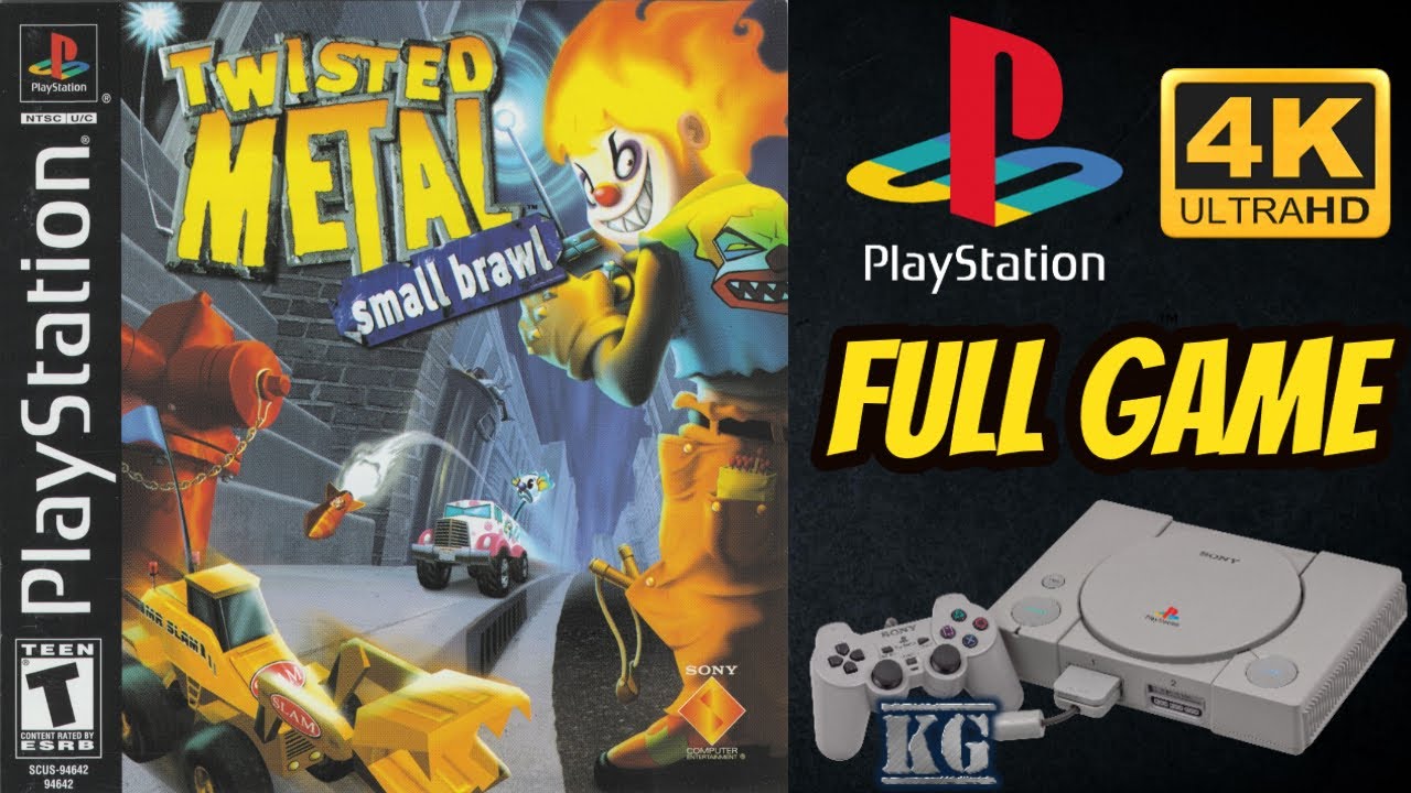 Twisted Metal: Small Brawl | PS1 | 4K60ᶠᵖˢ UHD🔴 | Gameplay Walkthrough Longplay Full Movie Game