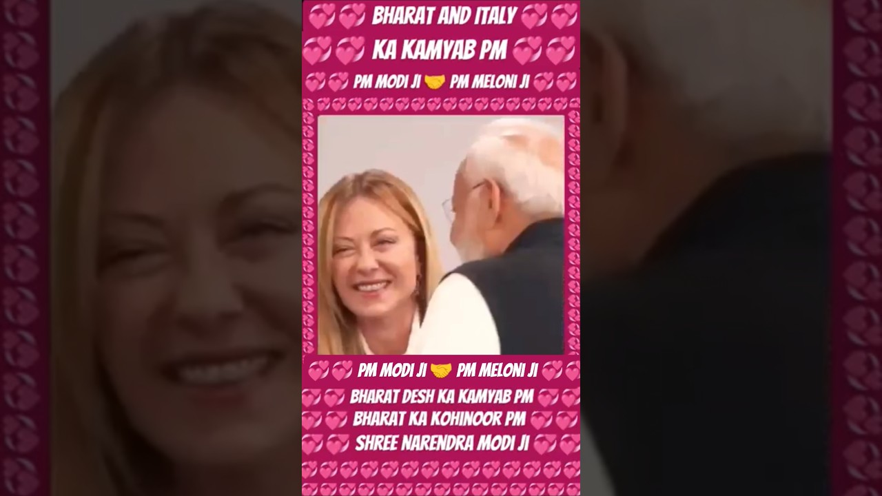 PM Modi 🤝 PM Meloni ❤️✨#Meloni#Modi❤️🙏#SanataniSangita #youtubeshorts#shortsviral#trending