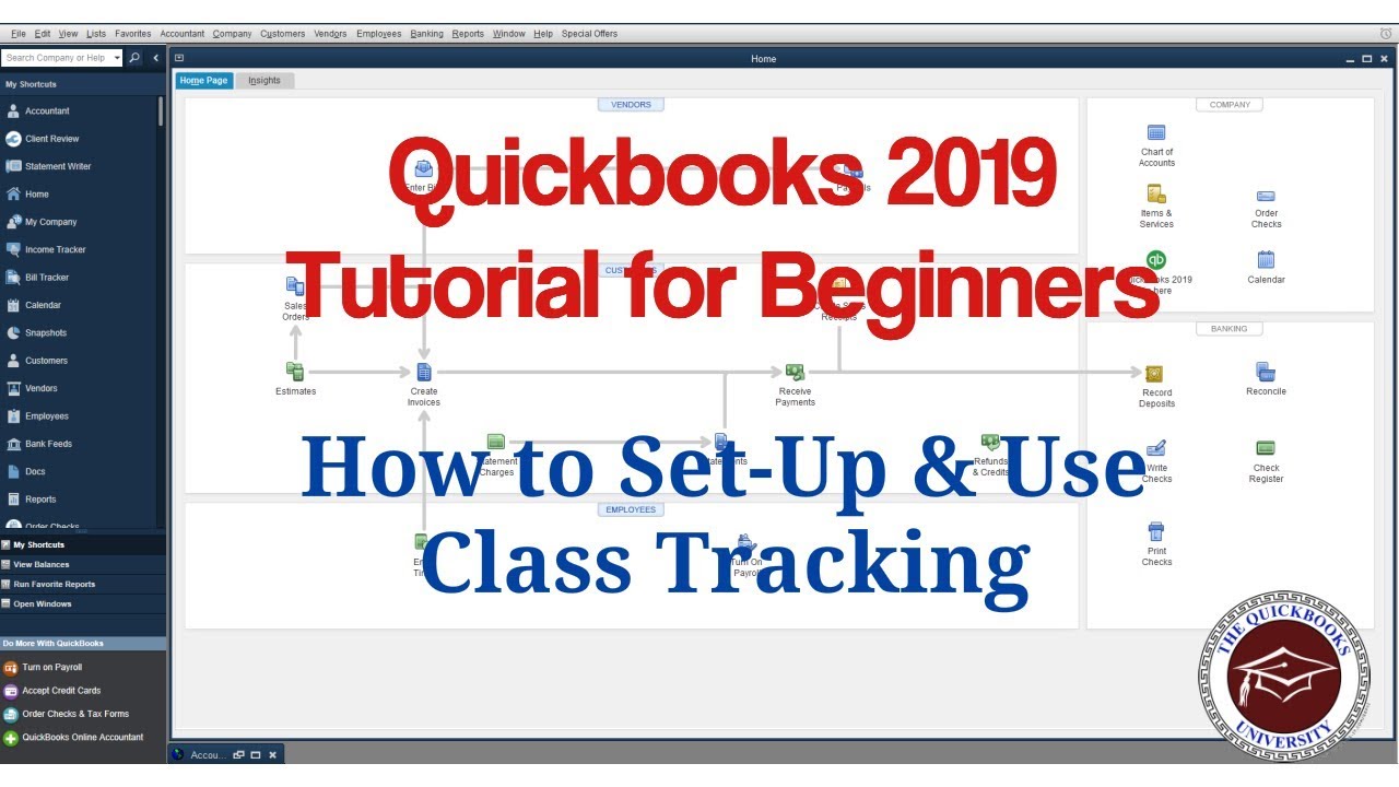 Quickbooks 2019 Tutorial for Beginners - How to Set-Up & Use Class Tracking