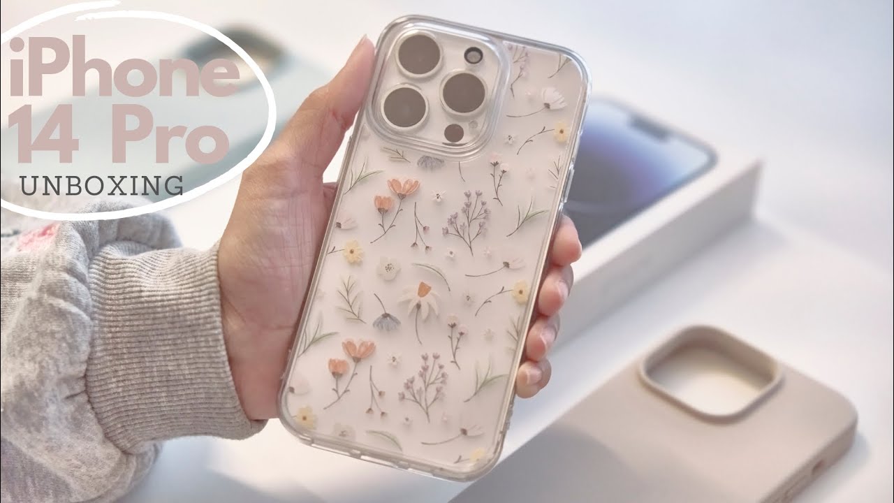 iPhone 14 Pro Silver Unboxing | Minimal Aesthetic Cases Unboxing | Switching to iPhone