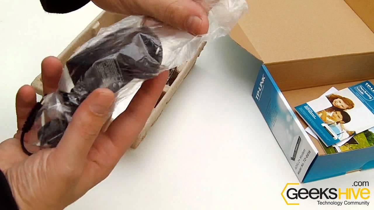 ADSL2/2+ Ethernet Modem TD-8616 TP-Link - Unboxing by www.geekshive.com