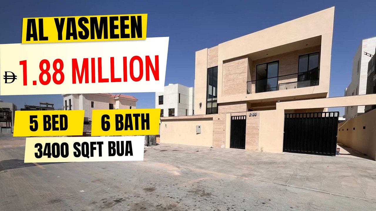 5 Bedroom Villa for Sale in Al Yasmine Ajman with Central AC and Premium Finishing