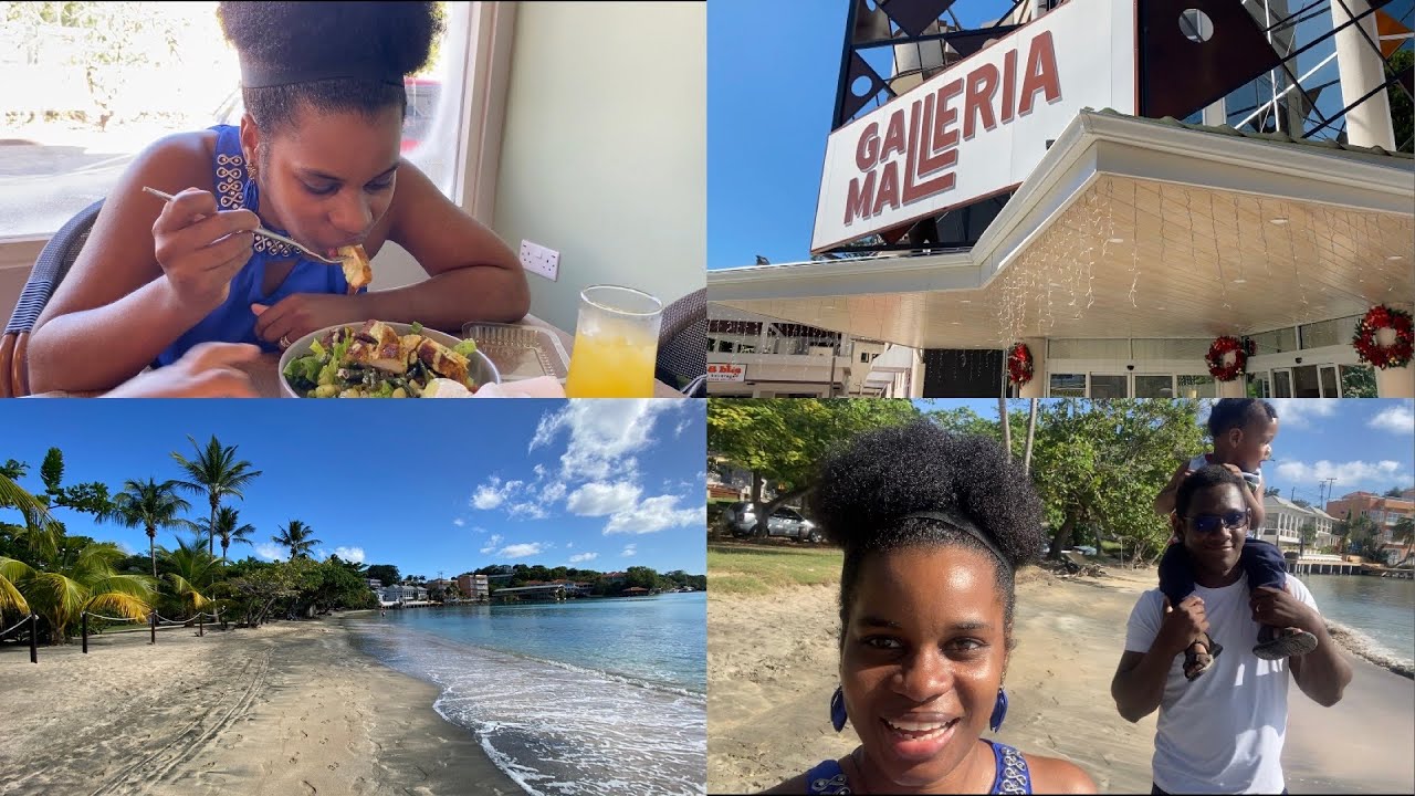 HAVING LUNCH AT GALLERIA MALL GRENADA JANUARY 2025 | LANCE AUX EPINES BEACH GRENADA 2025