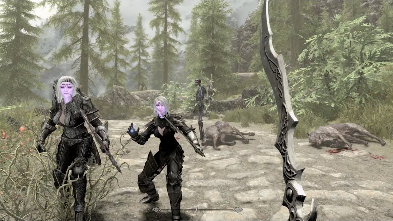 ADRIELLE & AURELIA WINTER-MOON - SKYRIM ANNIVERSARY EDITION MODDED
