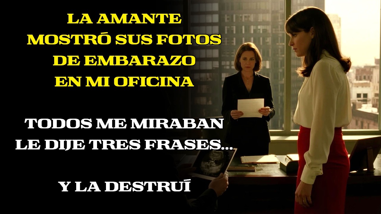 Llegó con fotos de embarazo para destruirme; tres frases mías acabaron su juego