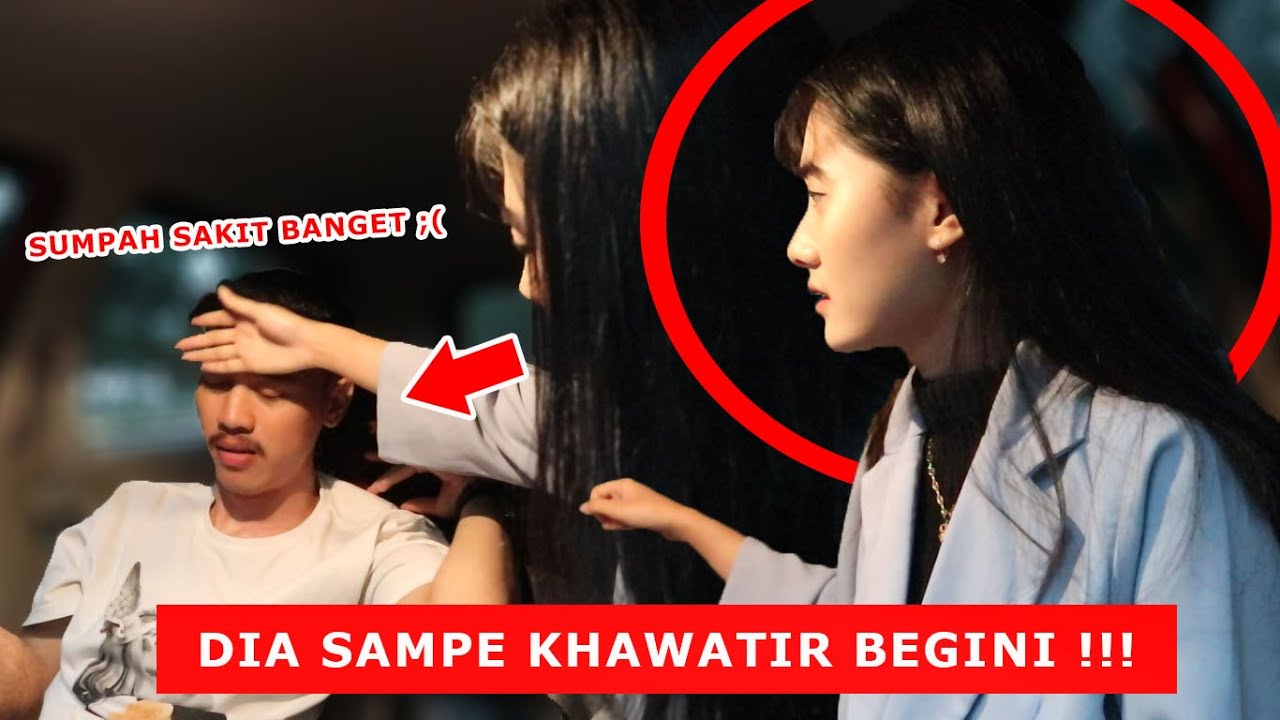 PRANK PURA-PURA SAKIT !!! SUMPAH NGGA NYANGKA REAKSI DIA BEGINI !!!