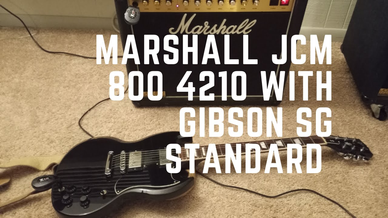 Marshall JCM 800 4210 combo with Gibson SG Standard