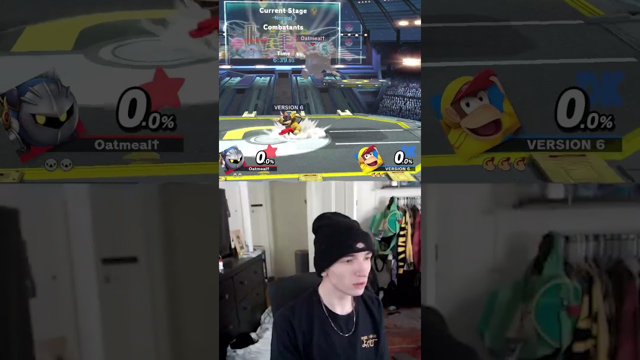 Diddy Kong at ledge with banana be like:
