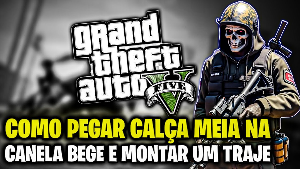 COMO PEGAR CALÇA MEIA NA CANELA COR BEGE O GTA V ONLINE DO PS4