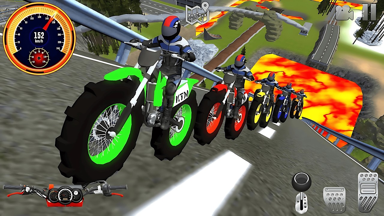 Impossible Dirt Motor Bikes Racing Game #3 - Extreme Driving Motocross Stunts - Android IOS Gameplay