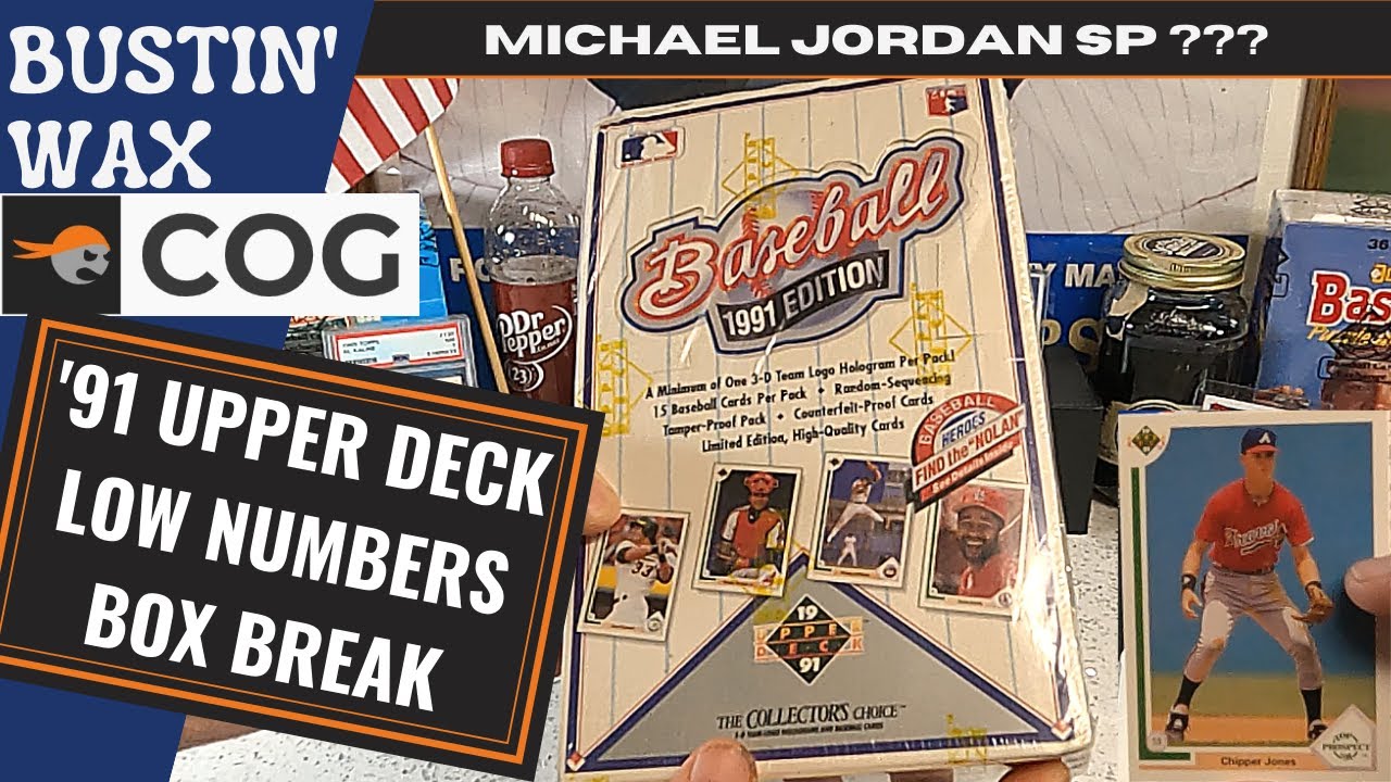 1991 Upper Deck Baseball Cards Low Numbers Box Break - Michael Jordan and Chipper Jones Search