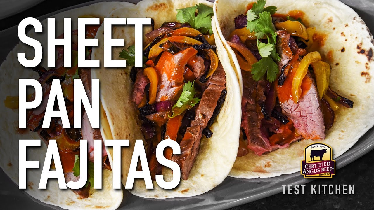 Sheet Pan Fajitas | Flank Steak Marinade Recipe