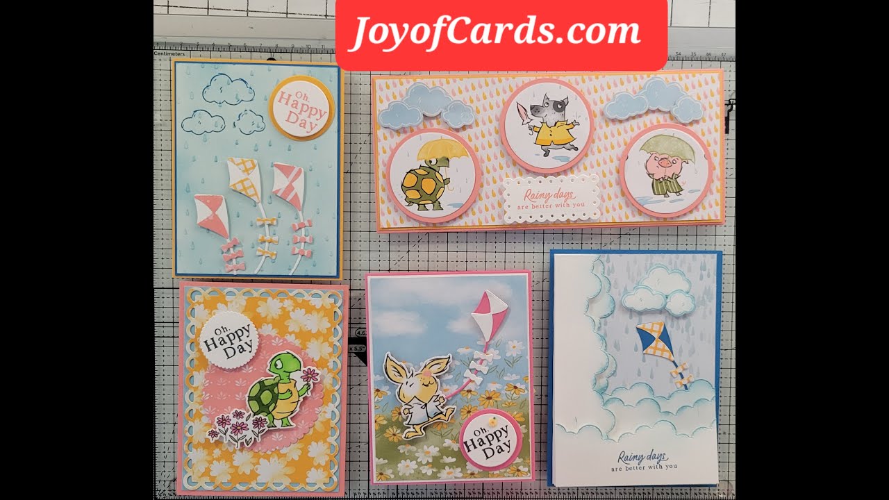5 Helpful card creations using Stampin' Up! Playing in the Rain #StampinUp