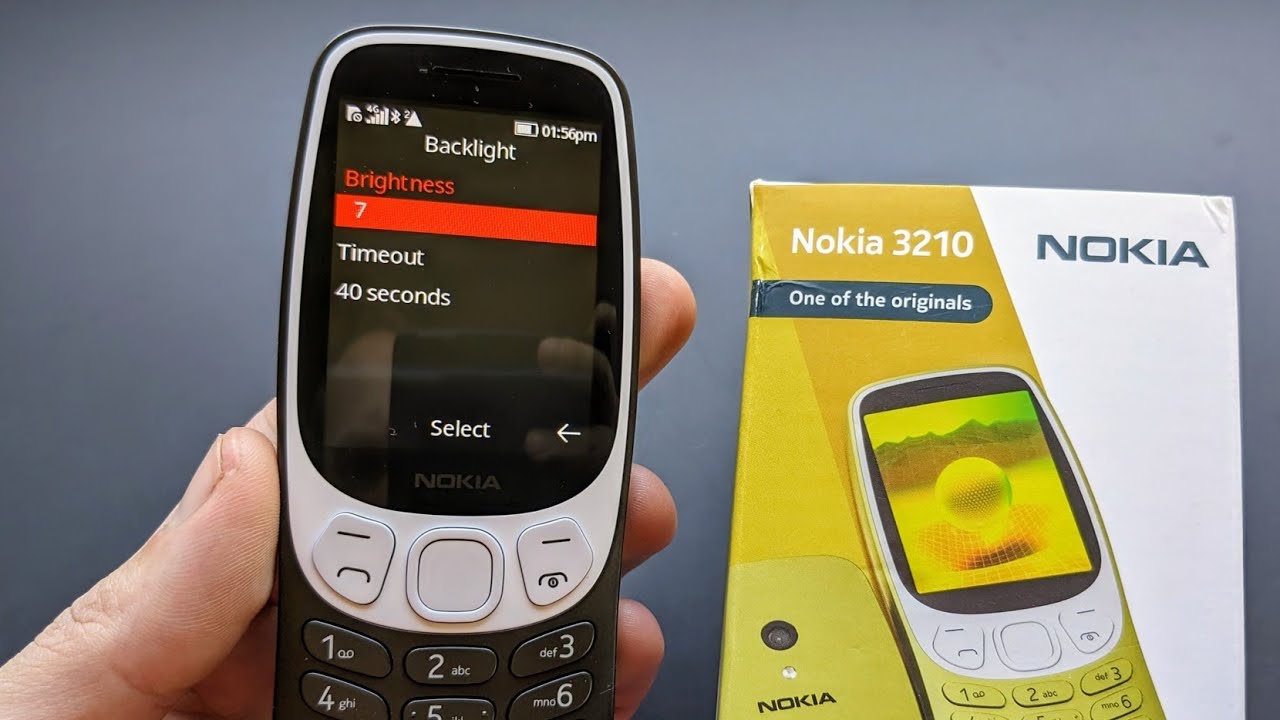 Change Display Brightness & Timeout Duration on Nokia 3210 4G ( Backlight)