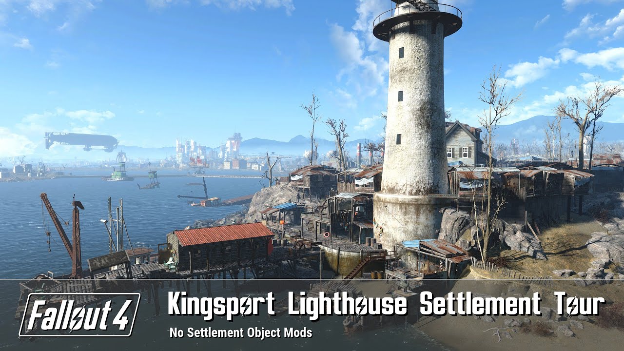 Fallout 4 - Kingsport Lighthouse Settlement Build Tour