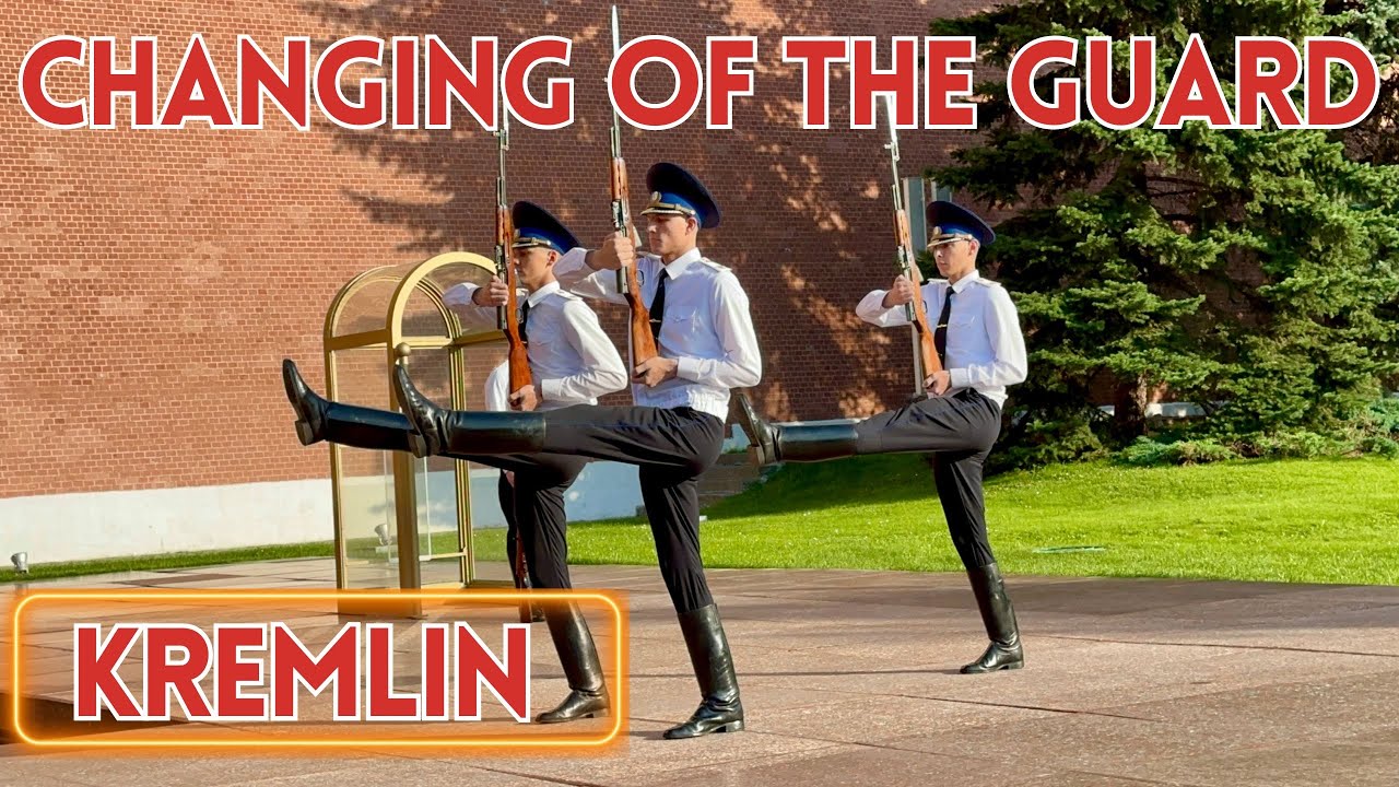Moscow Changing of the Guard: Eternal Flame!