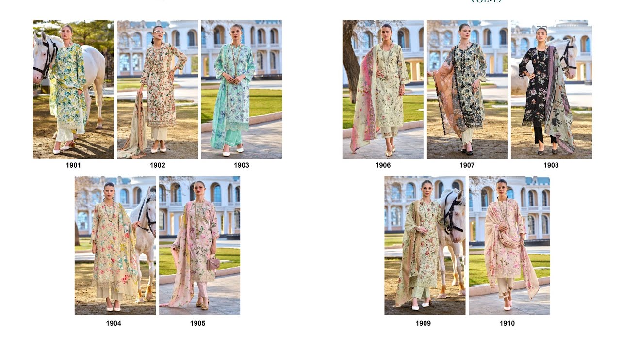 💯%Pure lawn cotton 😍Pakistani style🤩 printkari suits 👌order no. 9818107317