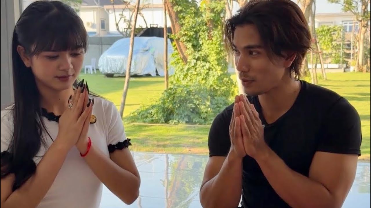 បង្រៀនអុីអុីឲ្យចេះសំពះផ្ទឹម😘