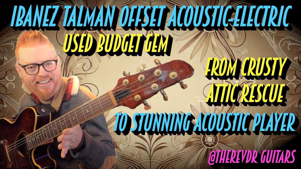 Ibanez Talman TCM50 Offset Acoustic Electric Guitar Used Budget Gem Crusty Attic Rescue