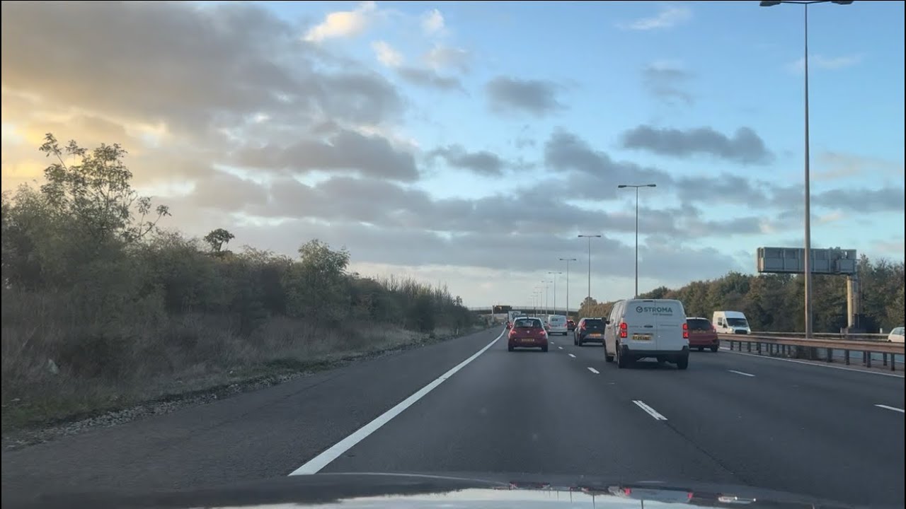 Birmingham to Bristol Drive | Rainy, Cloudy & Windy UK Morning Commute | ASMR | Spot the Rainbow 🌈