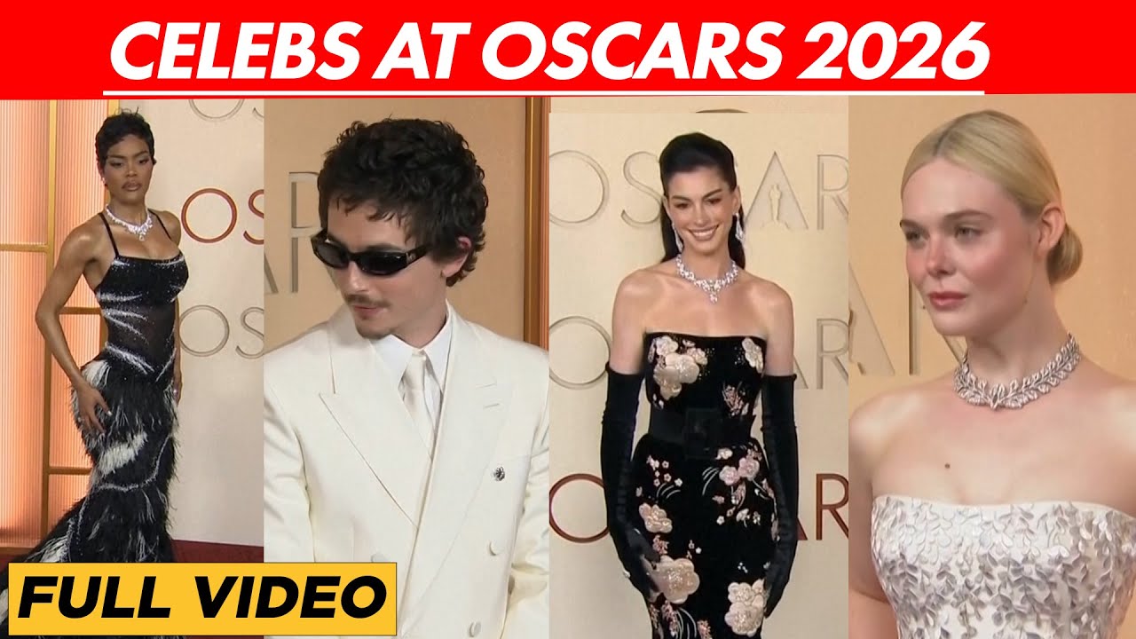 Oscars 2026 Red Carpet: Anne Hathaway, Teyana Taylor, Timothée Chalamet, Elle Fanning, Others Attend