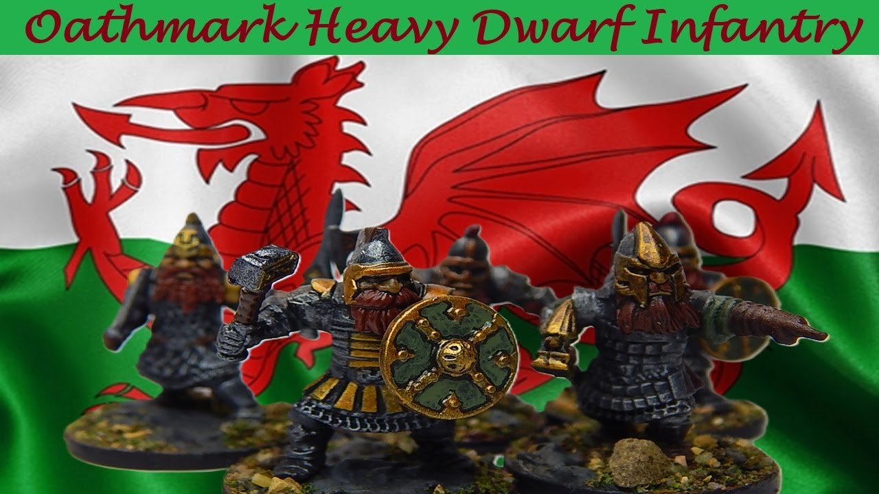 Oathmark heavy dwarf infantry unboxing and review