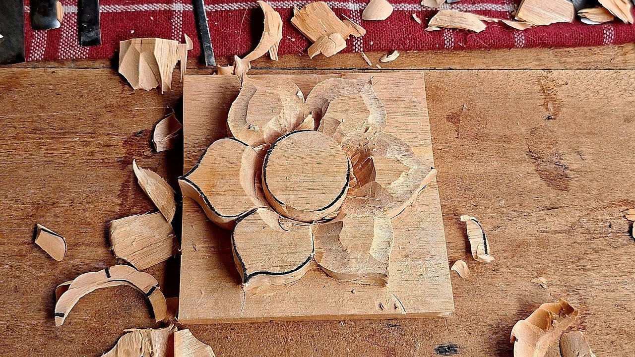Easy wood carving  || wood carving ideas for beginners || wood carving tutorial