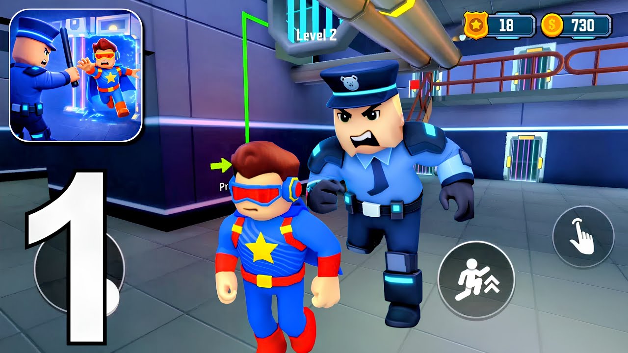 My Superhero: Escape Plan - Gameplay Walkthrough Part 1 - Superhero Prison Escape (Android, iOS)