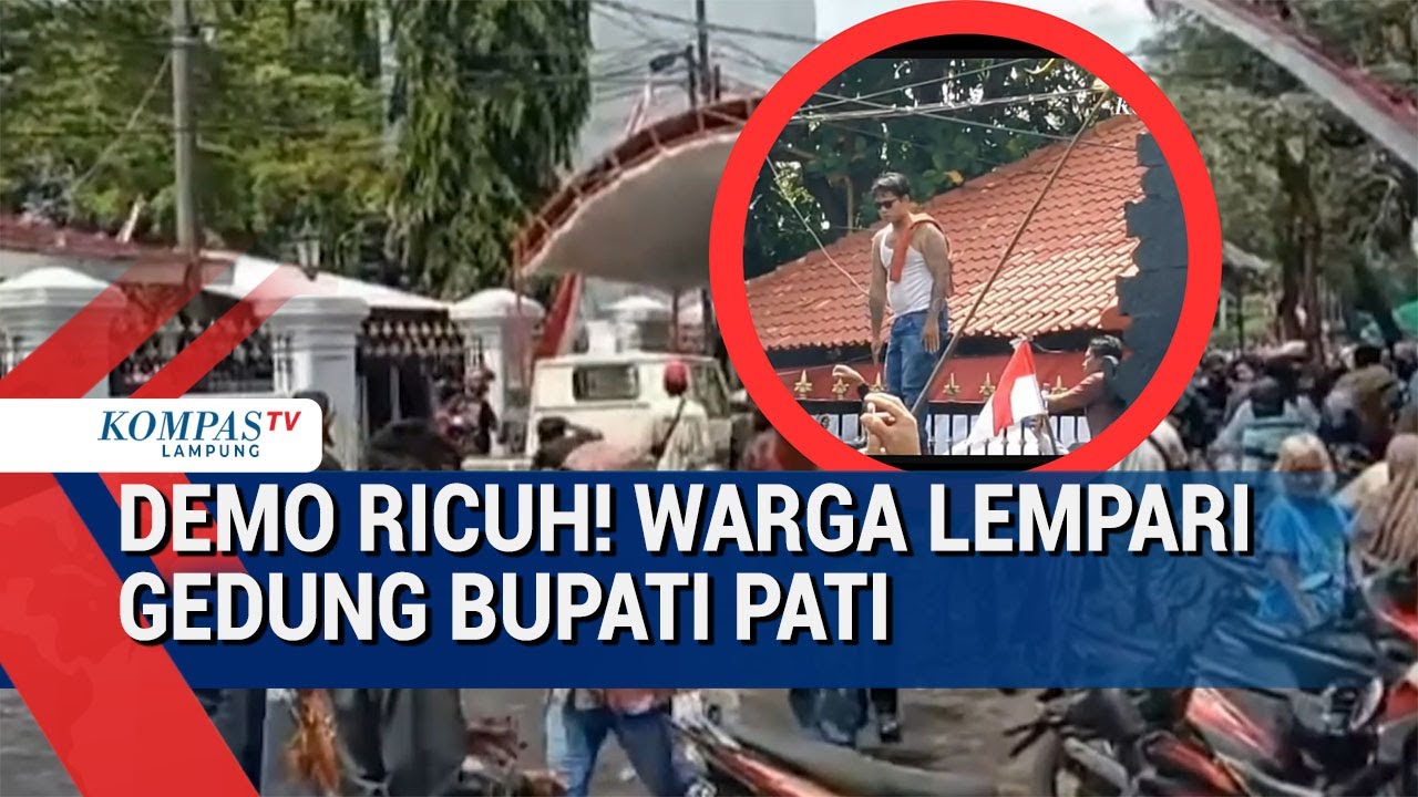 Riuh! Detik Detik Warga Demo Lempari Kantor Bupati Sudewo