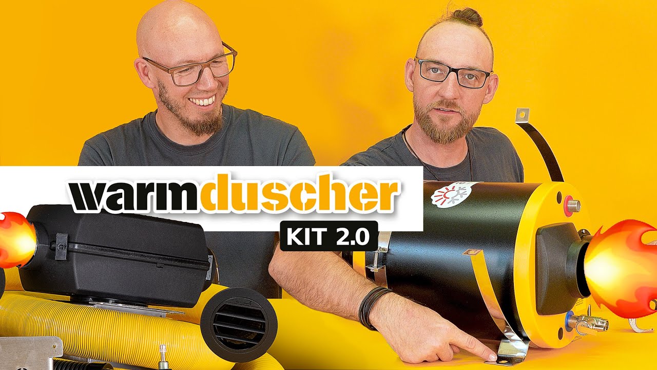 Warmwasser im Wohnmobil - Warmduscher-Kit 2.0 für Camper Selbstausbau   mit Anleitung zum Einbau
