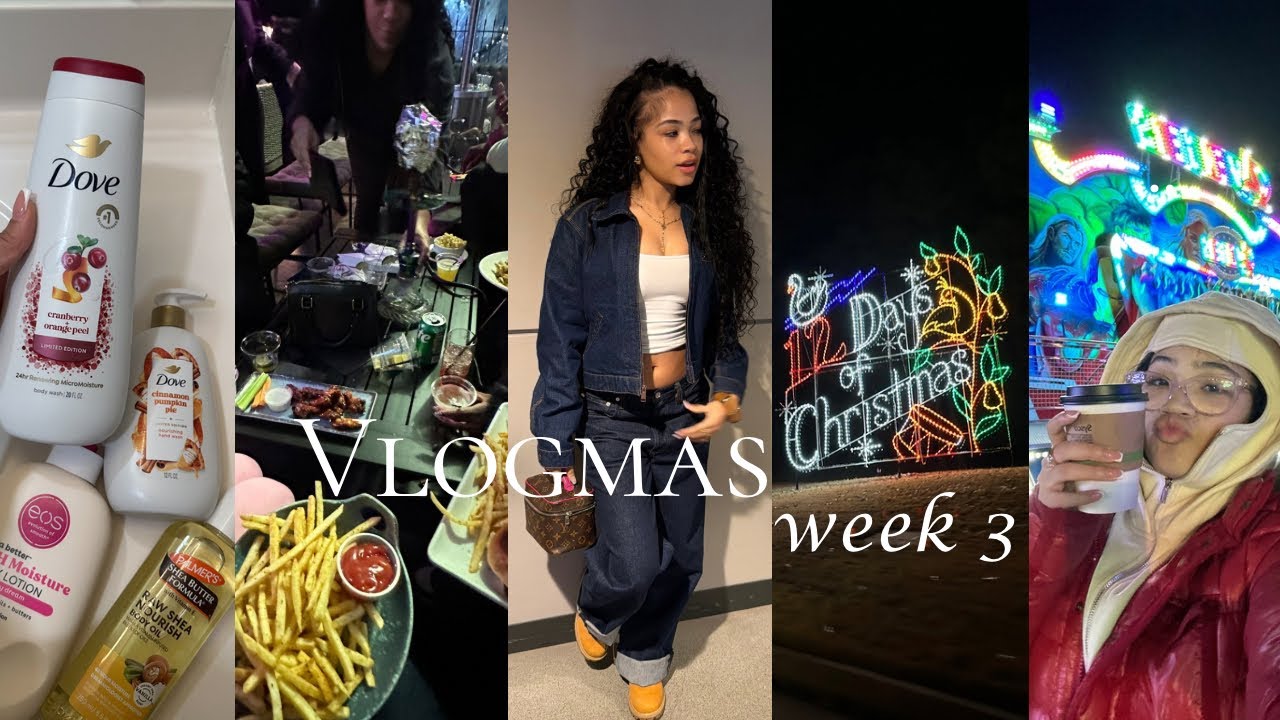 Vlogmas Week 3🎀| Young Thug Concert, Snow Island, Hair Appt, Hygiene Restock, How did i get Sick?!? 