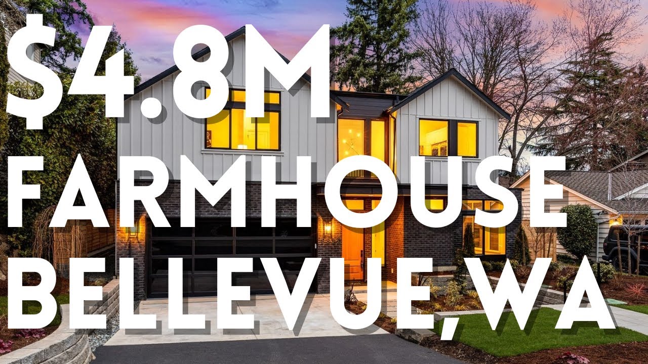 Touring a STUNNING $4.8M Modern Farmhouse In Bellevue