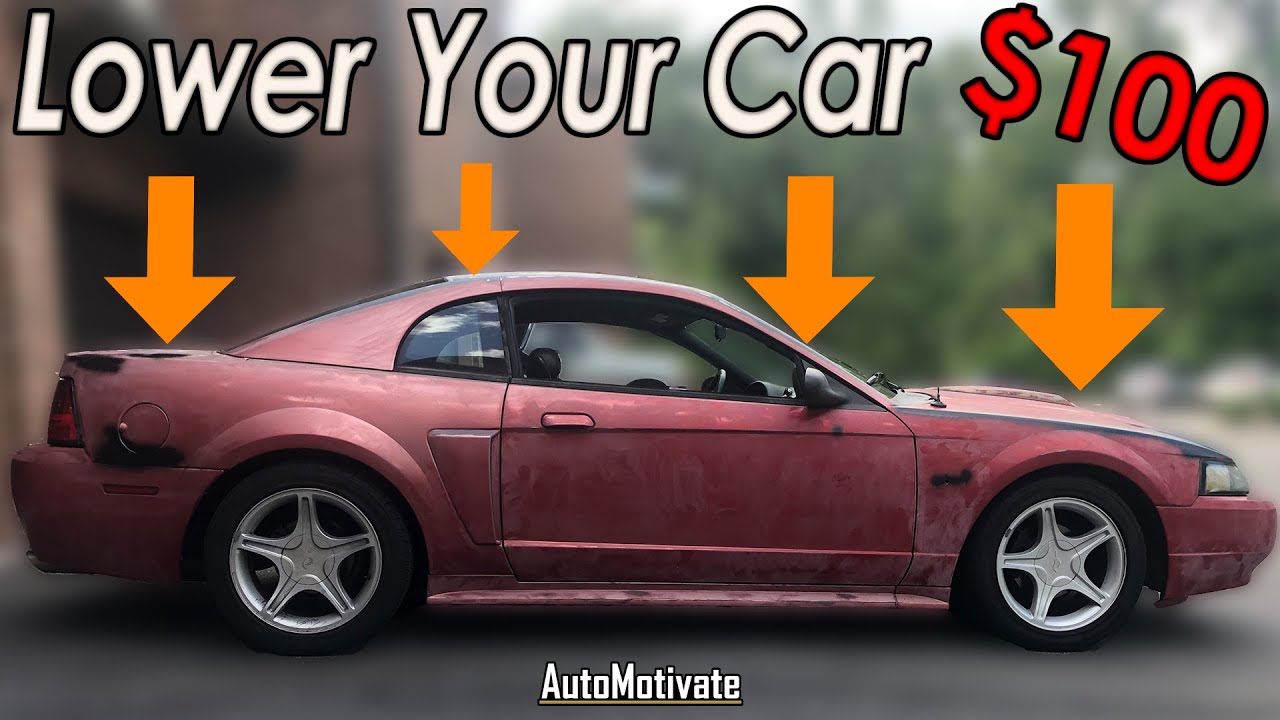 Lower Your Car On A Budget - 1994-2004 New Edge Mustang GT