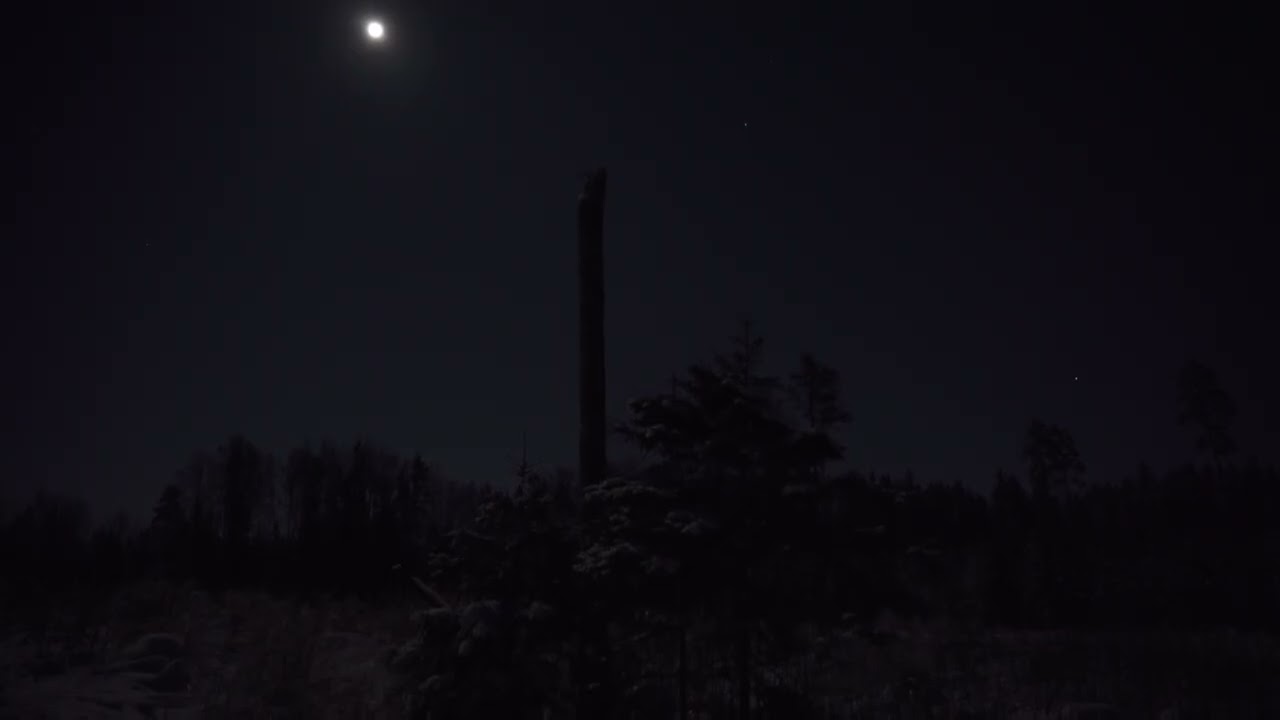 Extreme cold  lunar landscape in winter -27 degree Celsius