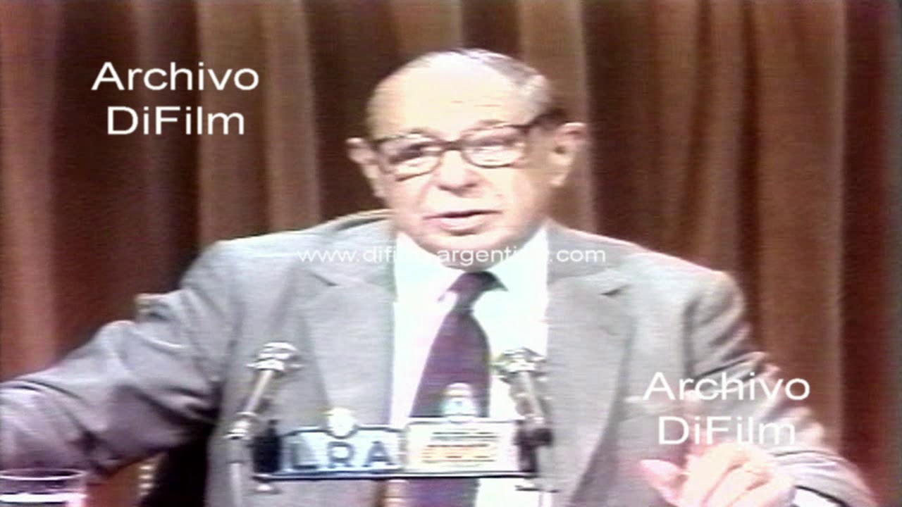 Alvaro Alsogaray en Cadena Nacional sobre la situacion actual del pais 1990